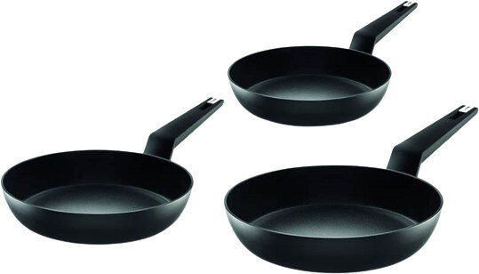 koekenpan Titanium 20/24/28 cm aluminium zwart 3-delig