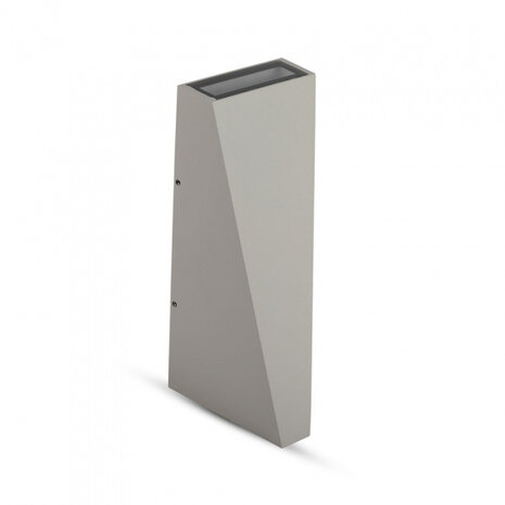 wandlamp VT-826 led 9 x 20 cm 6W 3000K 660lm IP65 grijs