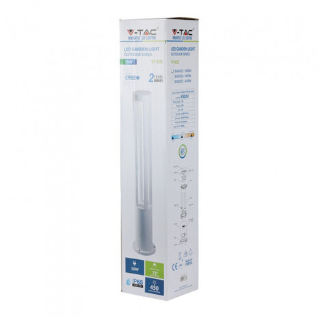 padverlichting VT-820 led 10,8 x 80 cm 6400K 450lm wit