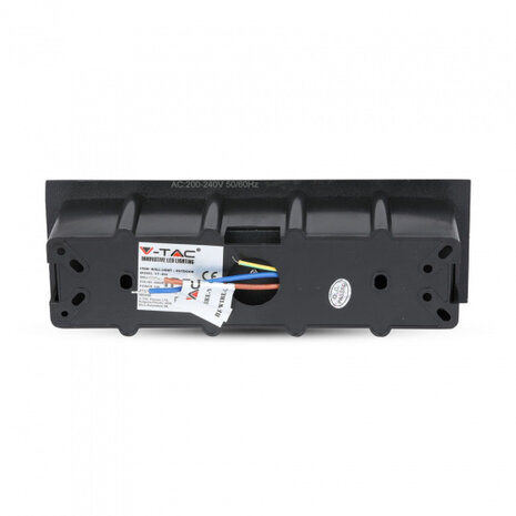trapverlichting VT-856 6W 3000K 240lm 21 cm aluminium zwart