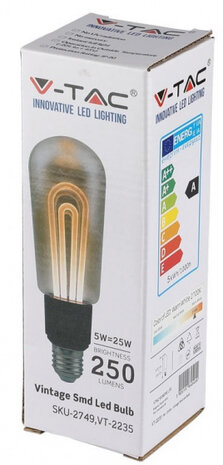 ledlamp VT-2245 T60 E27 5W 2200K 250 lm IP20 wit