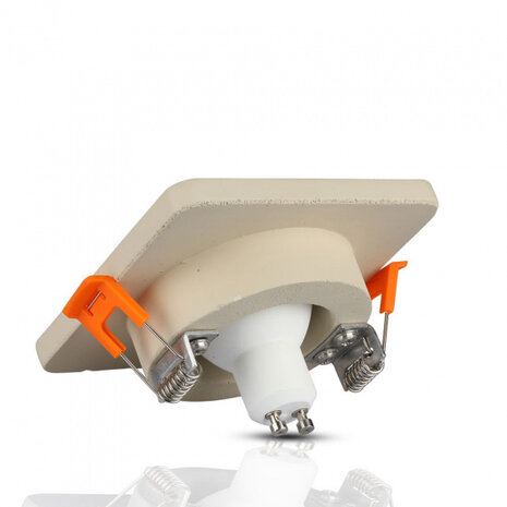 inbouwspot VT-862 GU10 35W 10 x 4 cm IP20 wit/ros&eacute;goud