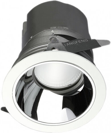 plafondspot VT-2907 led 6W 3000K 400 lm rond grijs/wit