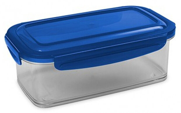 bewaardoos Tritan 800 ml 19 x 11 x 7,1 cm blauw