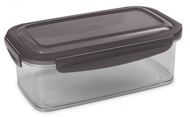 bewaardoos Tritan 800 ml 19 x 11 x 7,1 cm grijs