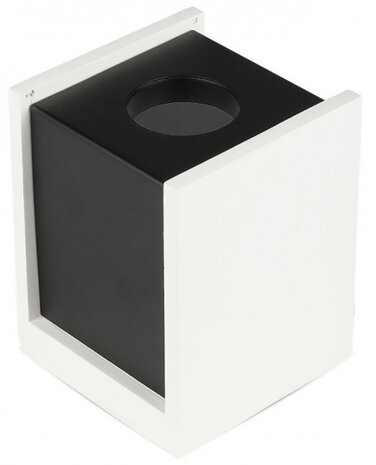 opbouwspot VT-860 GU10 35W 10 x 13 cm IP20 wit/zwart