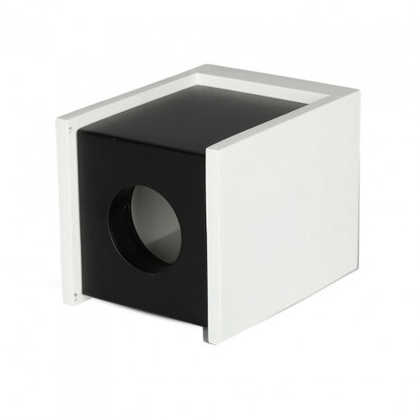 opbouwspot VT-860 GU10 35W 10 x 13 cm IP20 wit/zwart