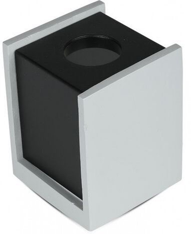 opbouwspot VT-860 GU10 35W 10 x 13 cm IP20 grijs/zwart