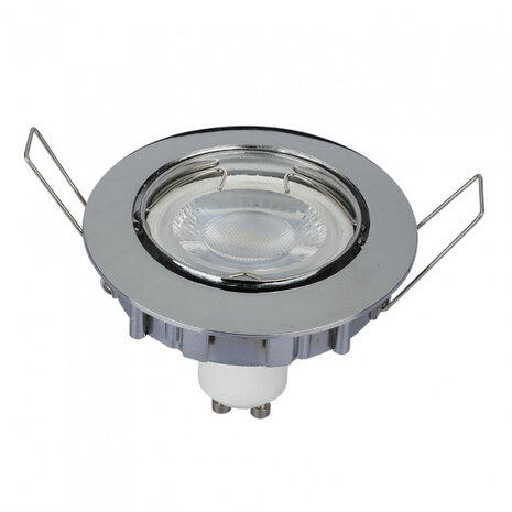 inbouwspot VT-779 GU10 35W 8,2 x 2,5 cm IP20 zink chroom