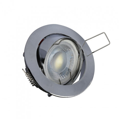 inbouwspot VT-779 GU10 35W 8,2 x 2,5 cm IP20 zink chroom