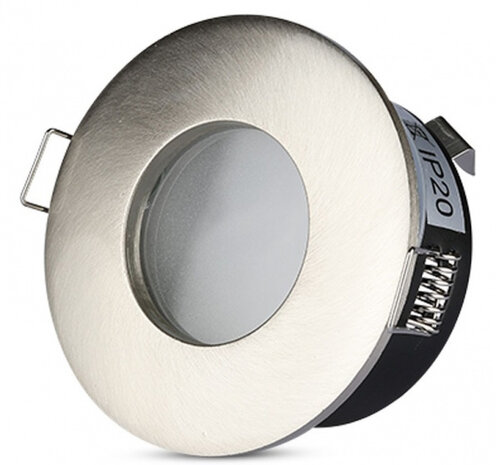 inbouwspot VT-787 8,4 x 3,8 cm GU10 IP54 zink zilver