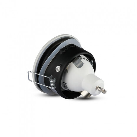 inbouwspot VT-787 8,4 x 3,8 cm GU10 IP54 zink zilver