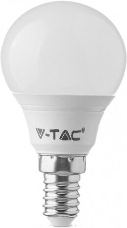 ledlamp VT-2266 P45 E14 5,5W 4000K 407lm IP20 wit