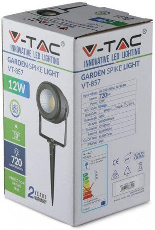 schijnwerper VT-56 50W 6000lm 4000K aluminium grijs