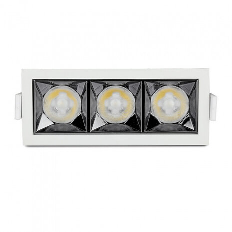 reflector VT-2-12 12W led 4000K 960lm aluminium wit