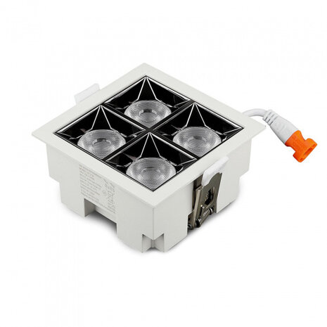 reflector VT-2-16 16W led 2700K 1280lm aluminium wit
