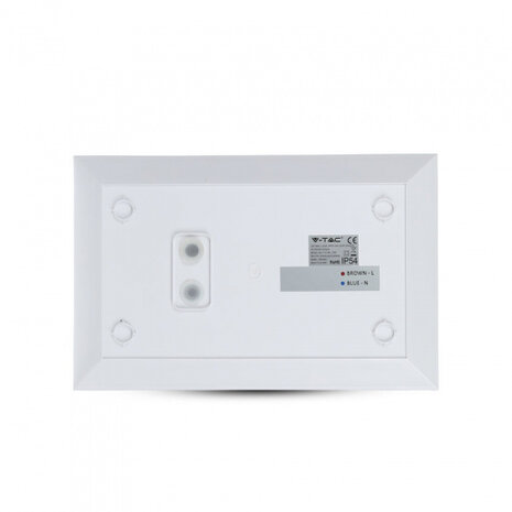 wandlamp VT-7-06 10W 30 cm 3000K 800lm aluminium wit