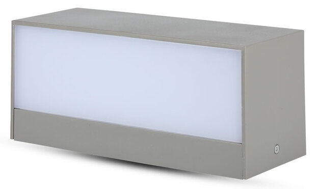 wandlamp VT-8057 12W 23 x 10 cm 4000K 600lm grijs