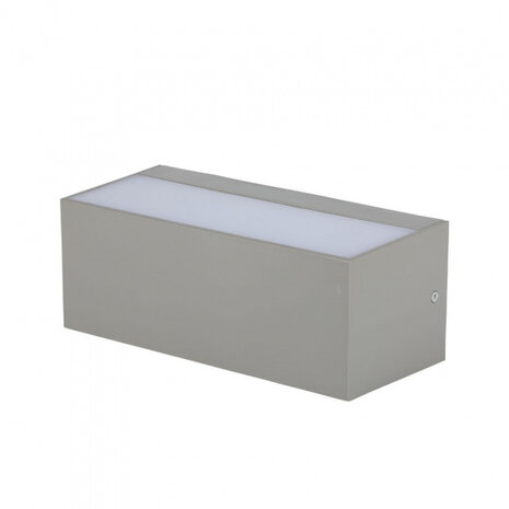 wandlamp VT-8057 12W 23 x 10 cm 4000K 600lm grijs