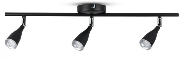 plafondlamp VT-813 13,5W 60 x 10 cm 3000K 1080lm zwart