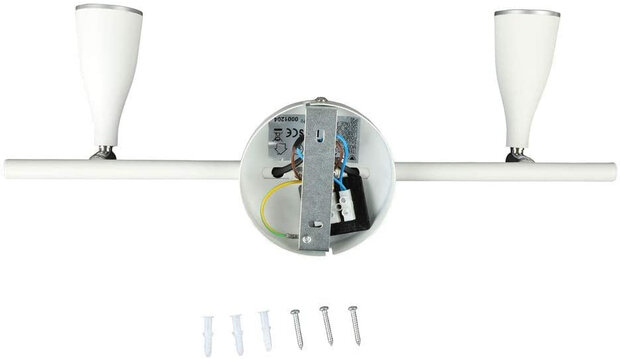 plafondlamp VT-810 led 40 cm 9W 3000K 720lm staal wit