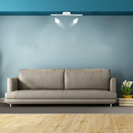 plafondlamp VT-810 led 40 cm 9W 3000K 720lm staal wit
