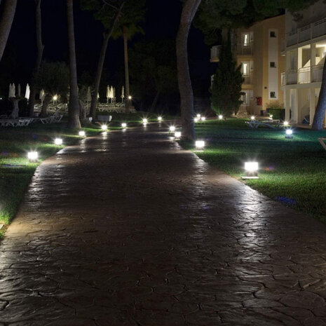 padverlichting VT-830 10W led 6400K 450lm aluminium wit