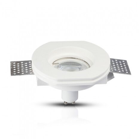 inbouwspot VT-764 GU10 14 x 14 x 4 cm gips wit