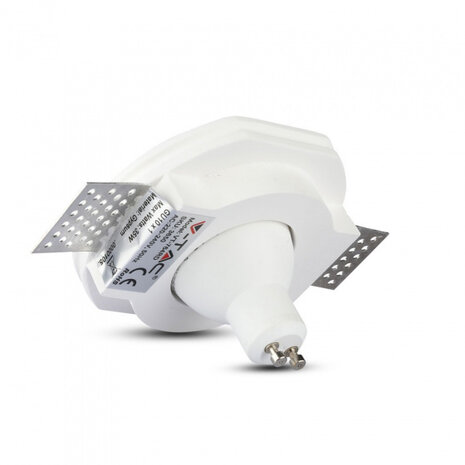 inbouwspot VT-764 GU10 14 x 14 x 4 cm gips wit