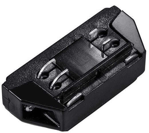 connector railverlichting 4 ingangen IP20 staal zwart
