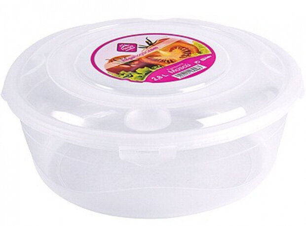lunchbox Moscu 2,8 liter 24 x 9,5 cm transparant