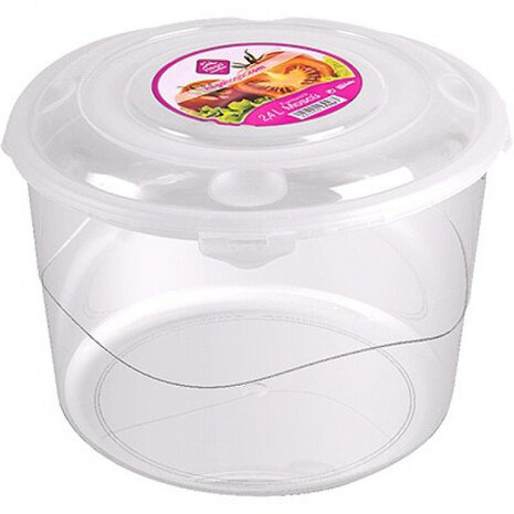 lunchbox Moscu 2,3 liter 18 x 13 cm transparant