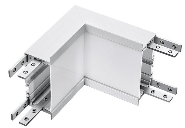 L-connector railverlichting VT-7-41-LN 13,46 cm zilver