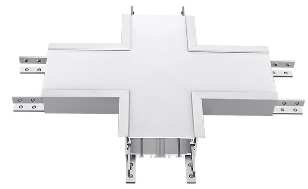 X-connector railverlichting VT-7-41-X 25,5 cm zilver