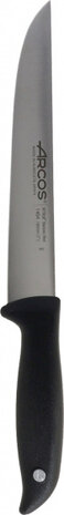 vleesmes Menorca 19 cm RVS zilver/zwart