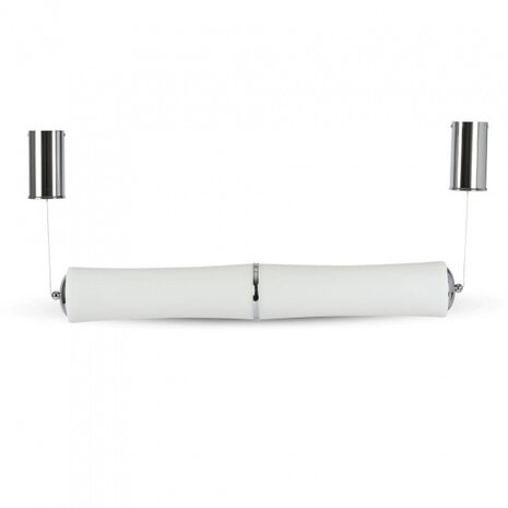 hanglamp VT-7049 led 200 cm 32W 2100lm 3000K staal wit