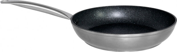 braadpan 50 x 28,50 x 8,50 cm aluminium zilver/zwart