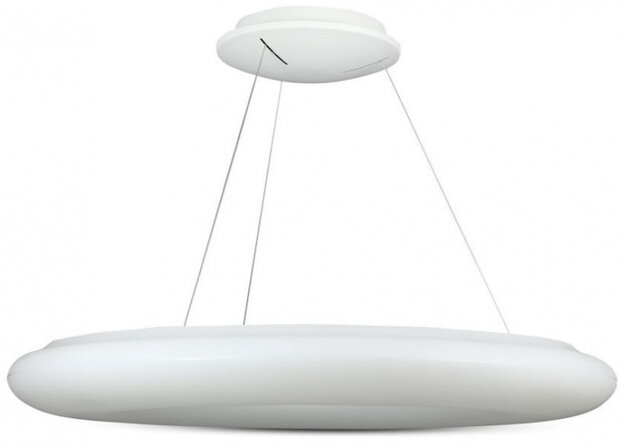 hanglamp VT-7910 led 91 cm 6300 lm 105W 3000K staal wit