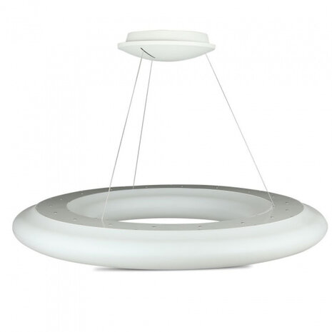 hanglamp VT-7910 led 91 cm 6300 lm 105W 3000K staal wit