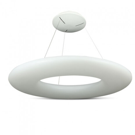 hanglamp VT-7910 led 91 cm 6300 lm 105W 3000K staal wit