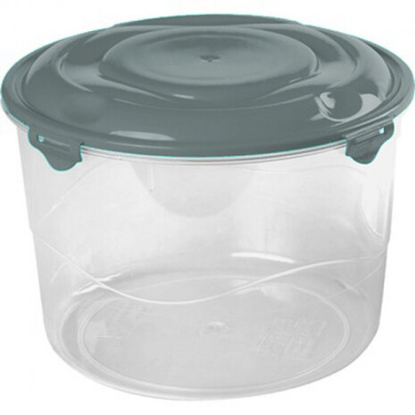 lunchbox Moscu 2,3 liter 18 x 13,3 cm grijs