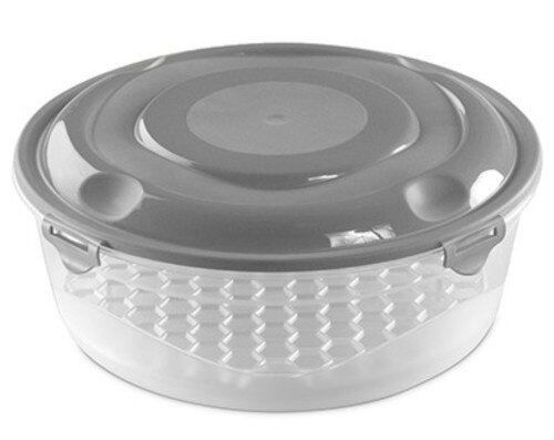 lunchbox Moscu met rekje 1,8 liter 20,5 x 8 cm grijs