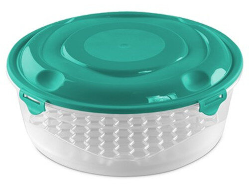 lunchbox Moscu met rekje 1,8 liter 20,5 x 8 cm turquoise