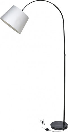 vloerlamp Chess 106 x 37 x 204 cm staal zwart/wit