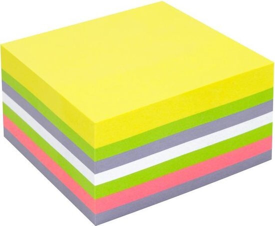 memoblok verlijmd 7,5 cm papier 400 stuks