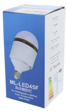 daglichtlamp ml-Led45f 45W E27 5500-5700K glas wit