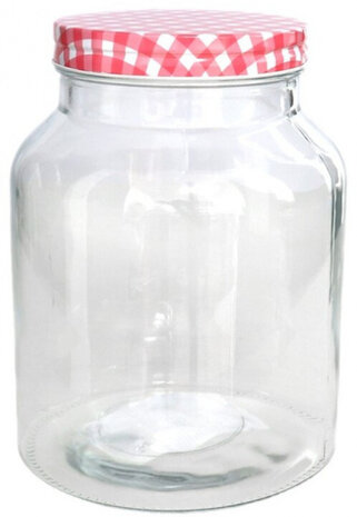 voorraadpot 3000 ml 16 x 21,5 cm glas transparant