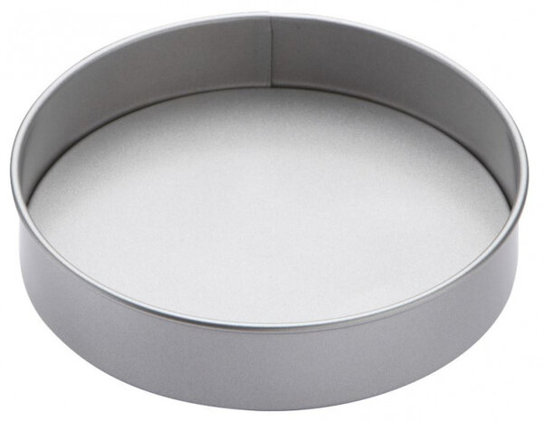 bakvorm 20 x 3,5 cm aluminium zilver