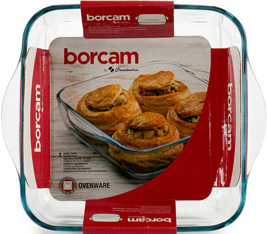 ovenschaal Borcam 1,95 liter 25,5 cm glas transparant