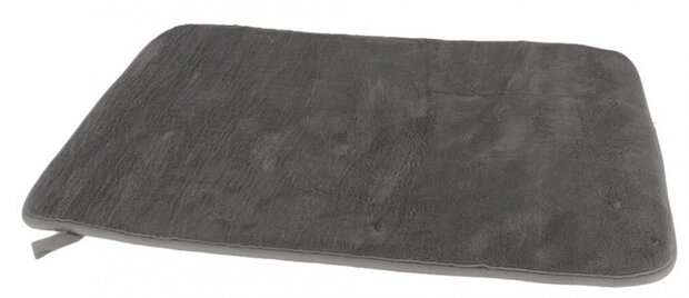 badmat 40 x 60 cm polyester donkergrijs